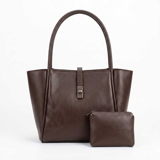 Enshee Joblet Tote Bag - Dark Brown