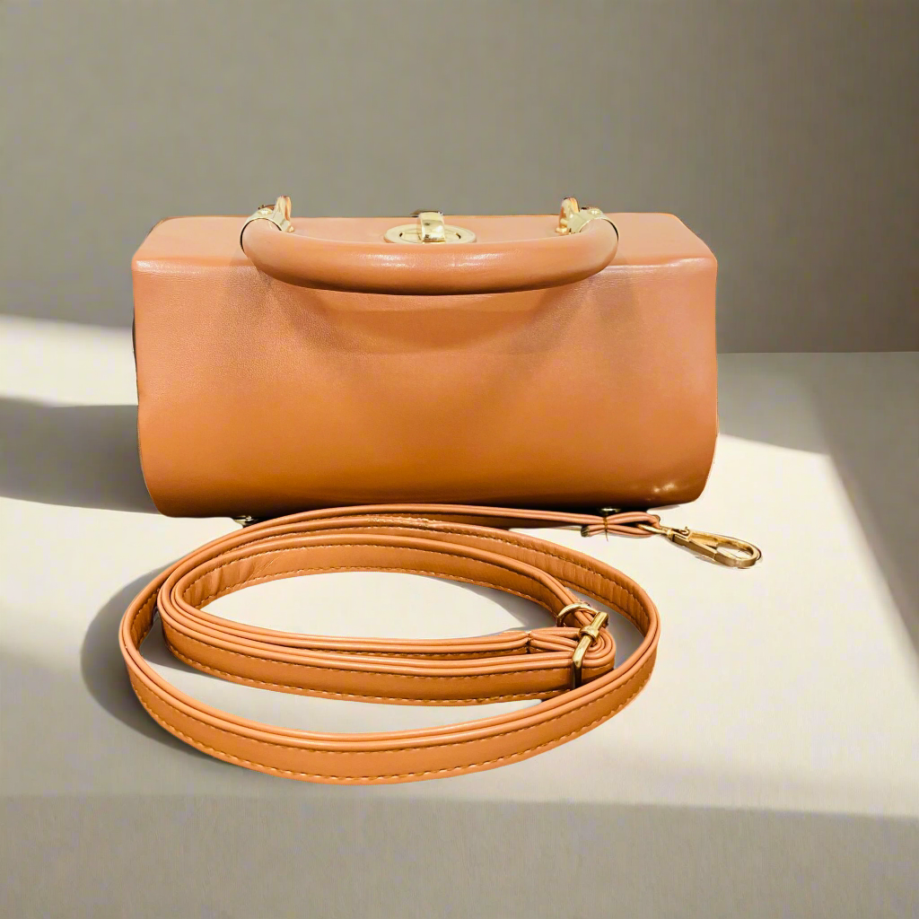 NEW FOMO BROWN HANDBAG