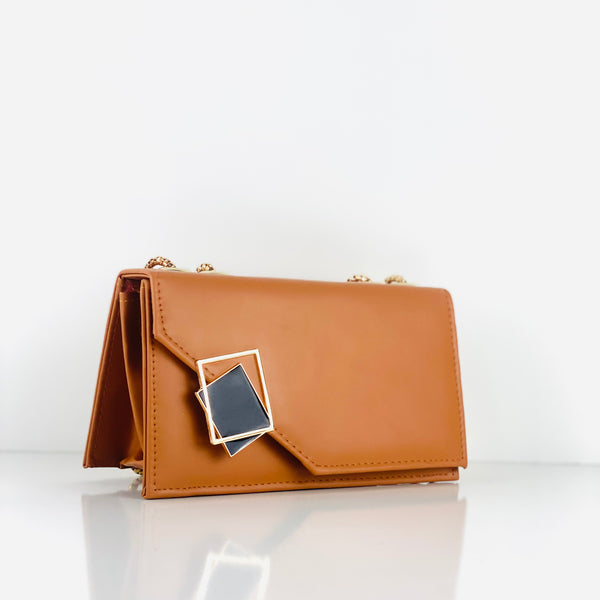 Buckle Crossbody Brown