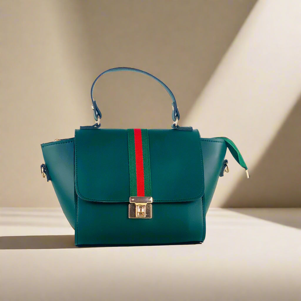 BOXY GREEN HANDBAG
