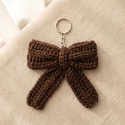 Crochet Bow Keychain