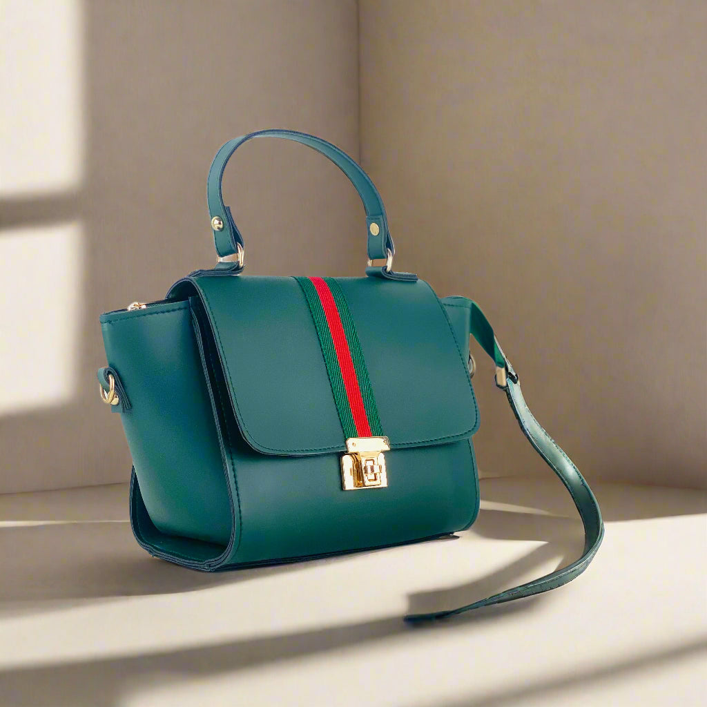BOXY GREEN HANDBAG