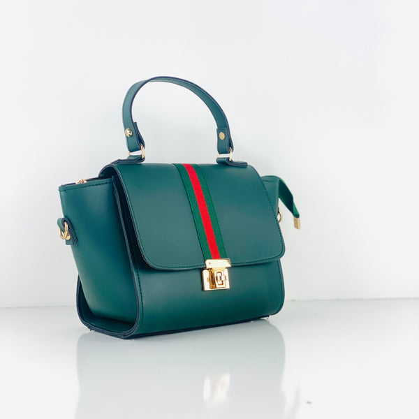 BOXY GREEN HANDBAG