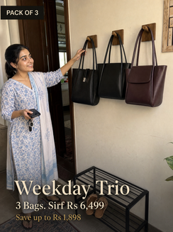 Weekday Trio | Pack of 3 | Choose Any 3 bags