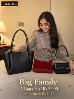 Bag Family | Pack of 3 | 1 Big Bag + 2 Small Bags