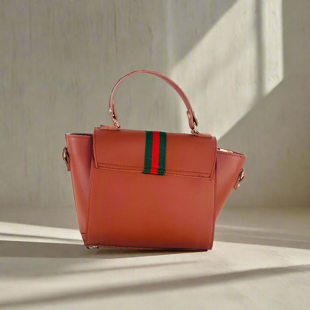 BOXY BROWN HANDBAG