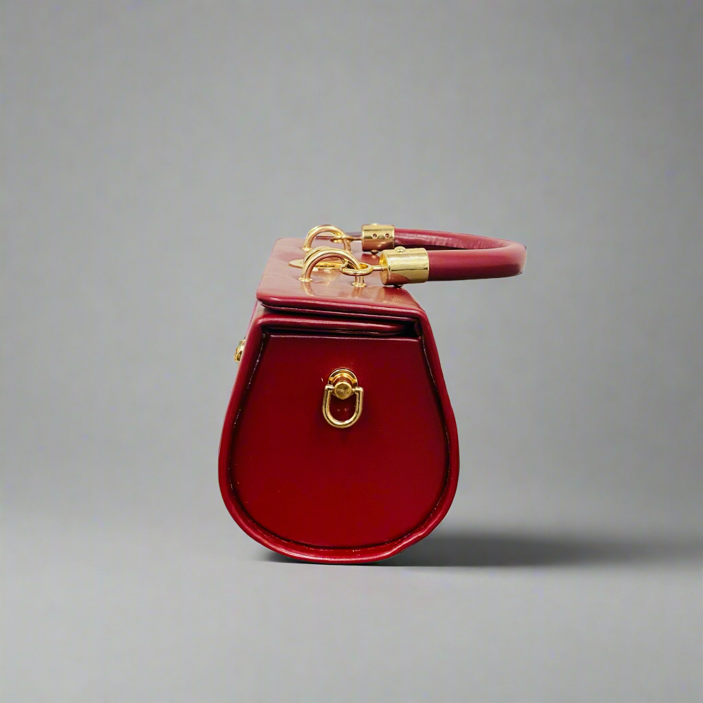 NEW FOMO MAROON HANDBAG