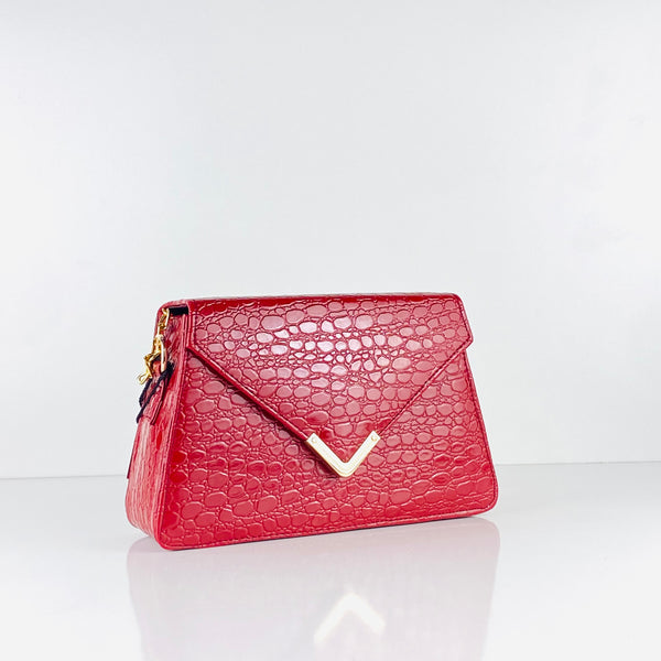 VEE CROSSBODY RED