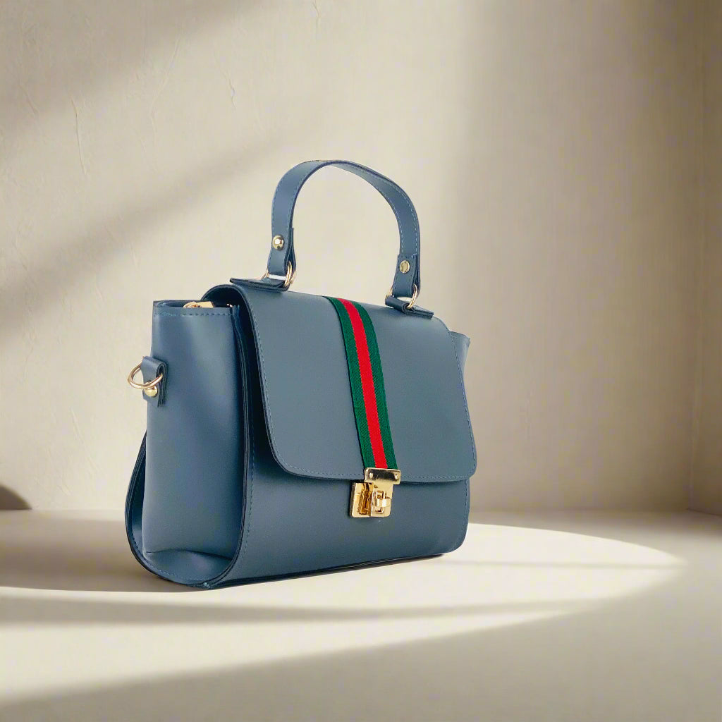 BOXY GREY HANDBAG