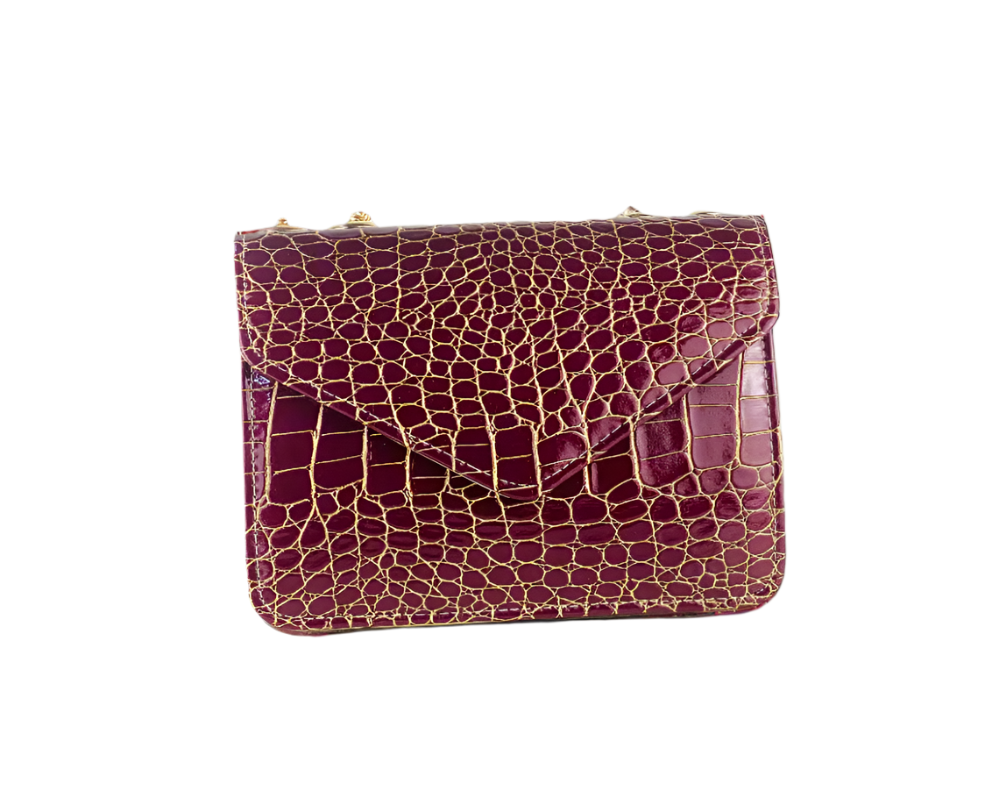 Marble Crossbody Maroon