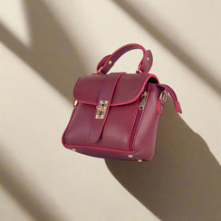 FLAPPY MAROON HANDBAG