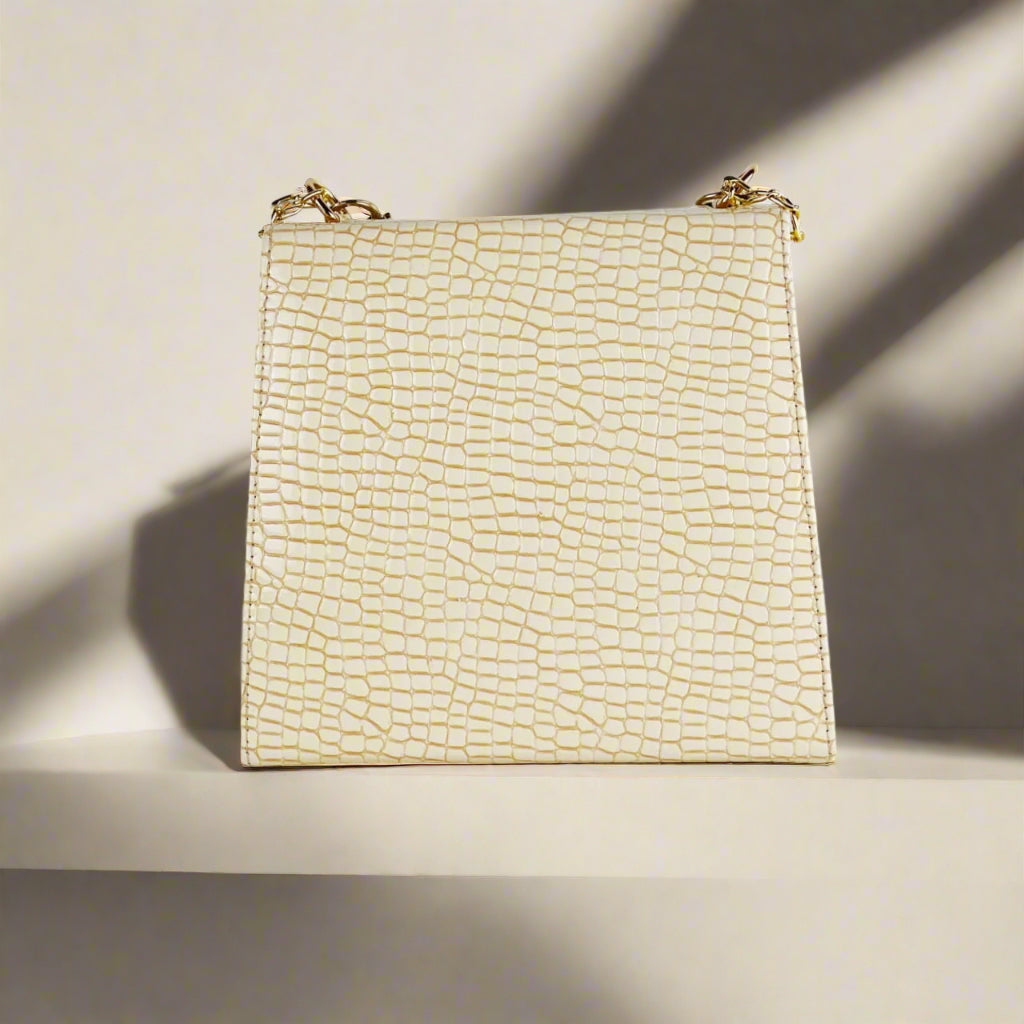 ALEXA FAWN PEARL HANDBAG