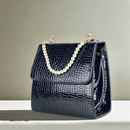ALEXA BLACK PEARL HANDBAG