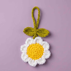 Daisy Crochet Keychain