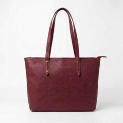 Enshee Merlot Tote - Maroon