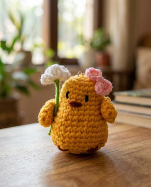 Buttercup Chick Keychain