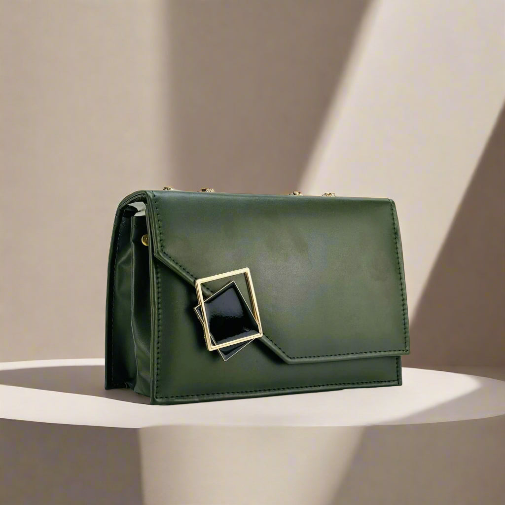 Buckle Crossbody HunterGreen