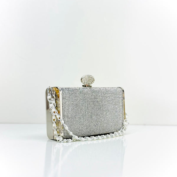 Diamond-PartyClutch-Silver