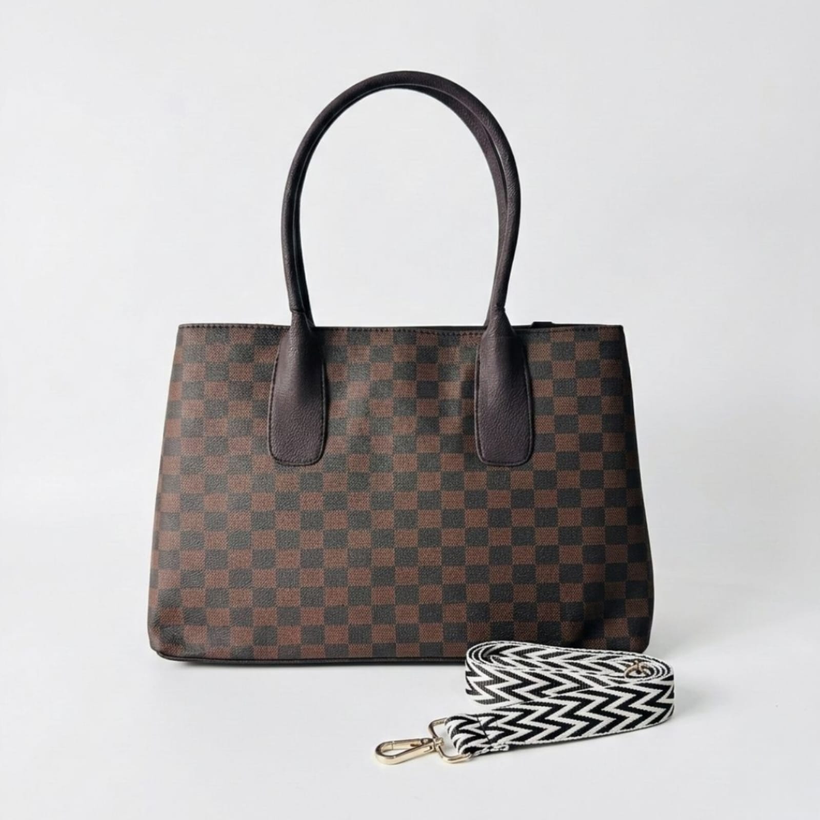 Fizzy Check Double compartments Brown