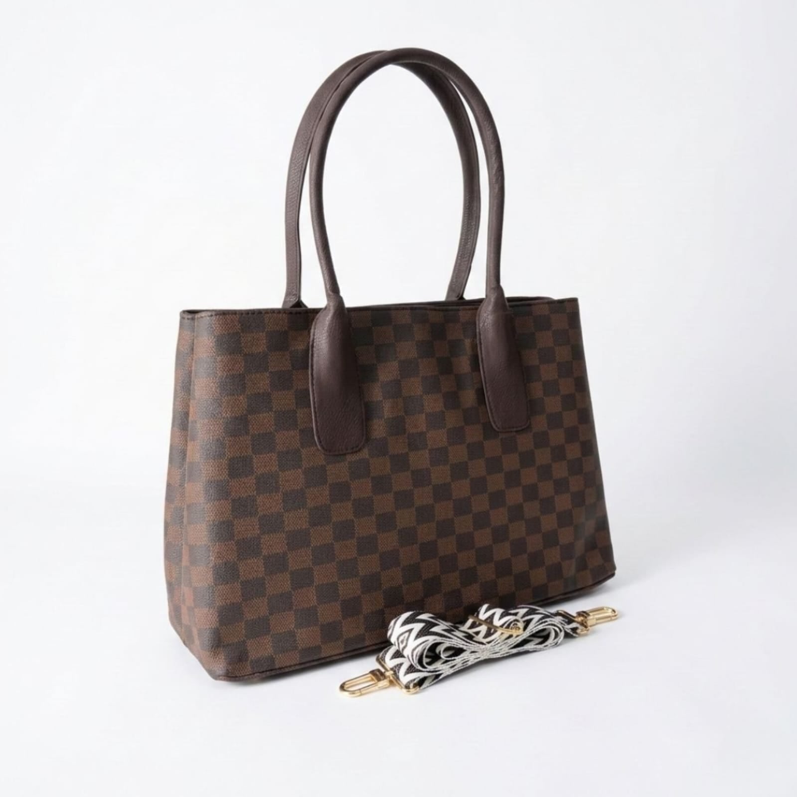 Fizzy Check Double compartments Brown