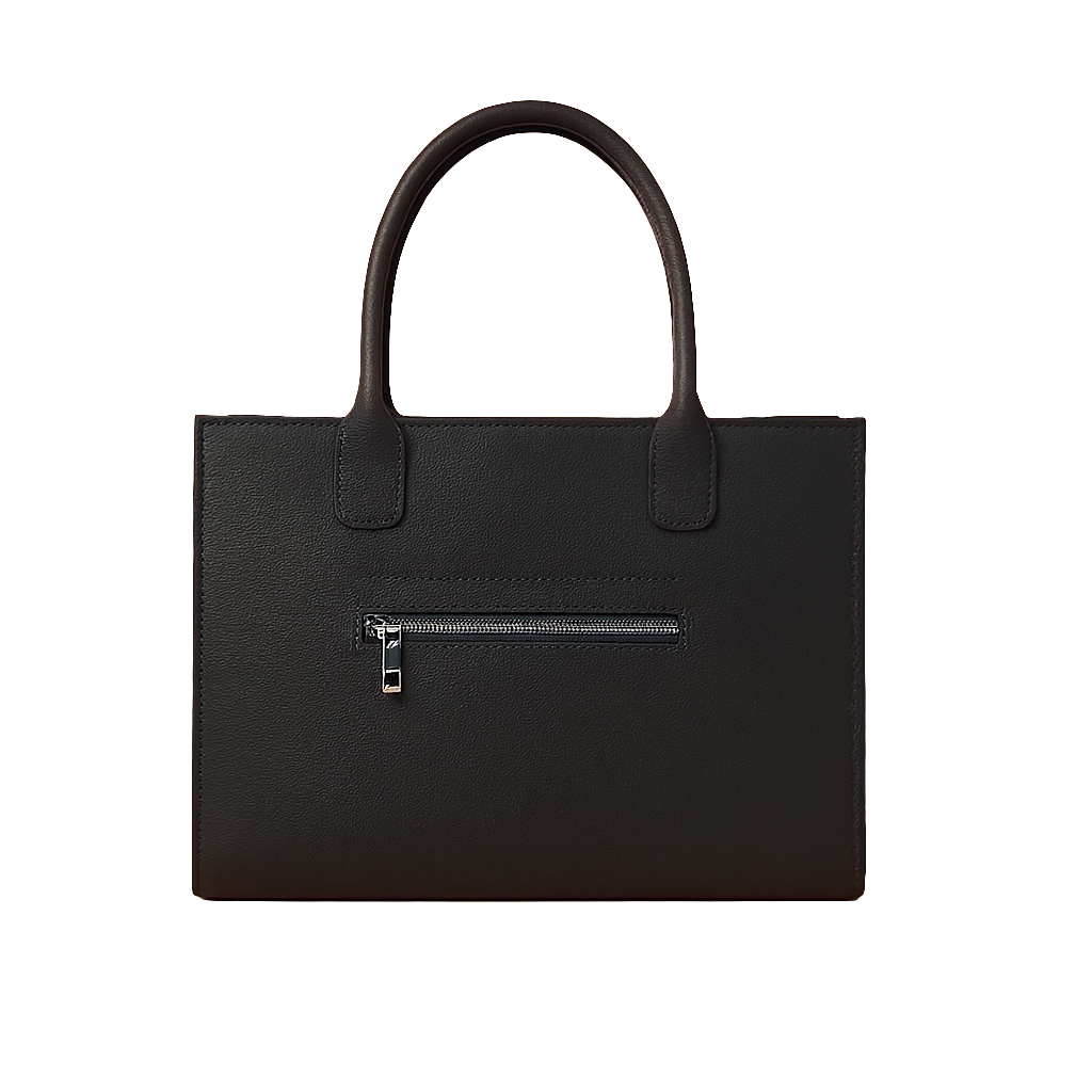 VEGAN BLACK DOT LEATH HANDBAG