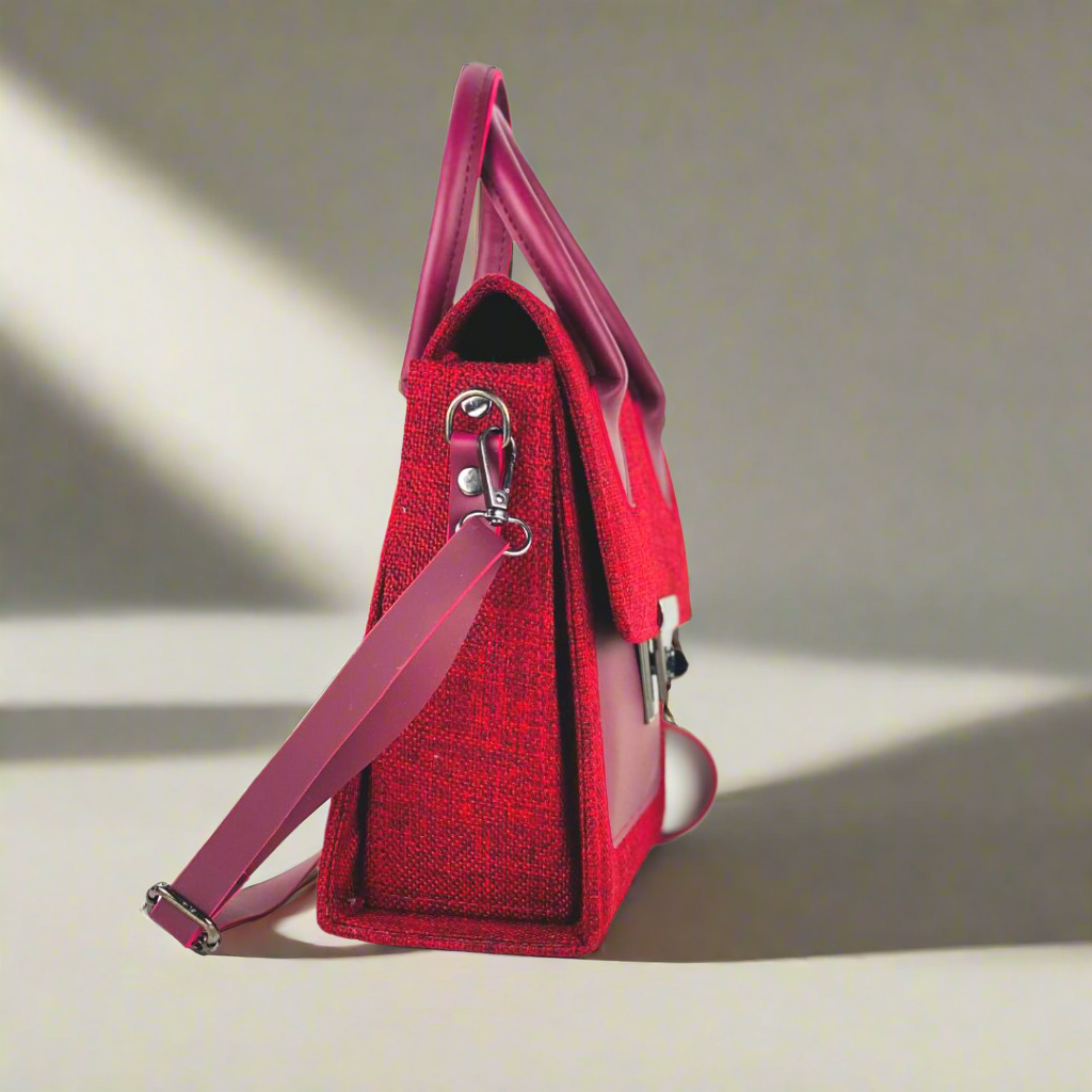 MUFFLE-HANDBAG-RED