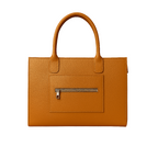 VEGAN BROWN DOT LEATH HANDBAG