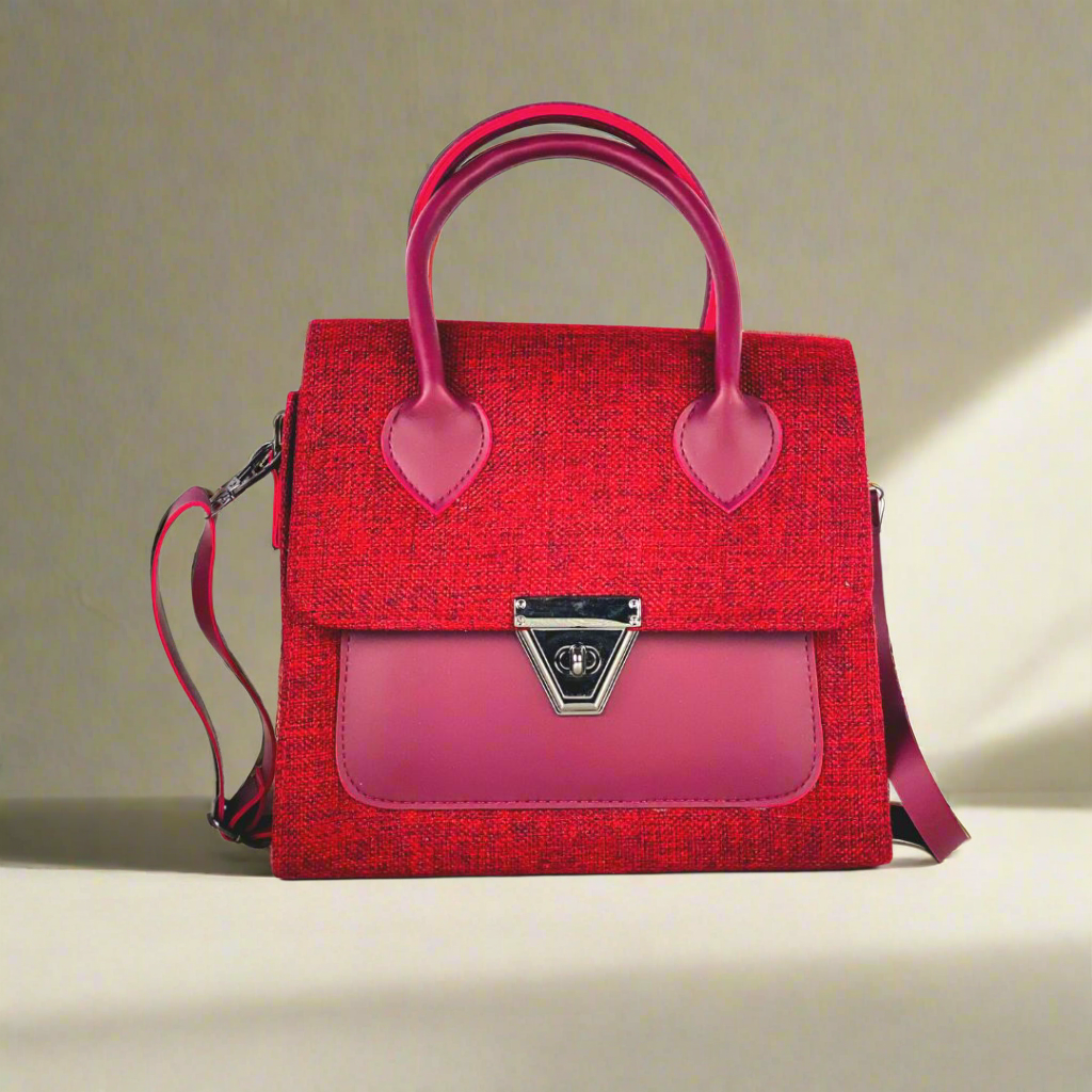 MUFFLE-HANDBAG-RED
