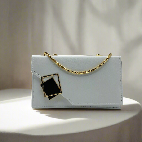 Buckle Crossbody White