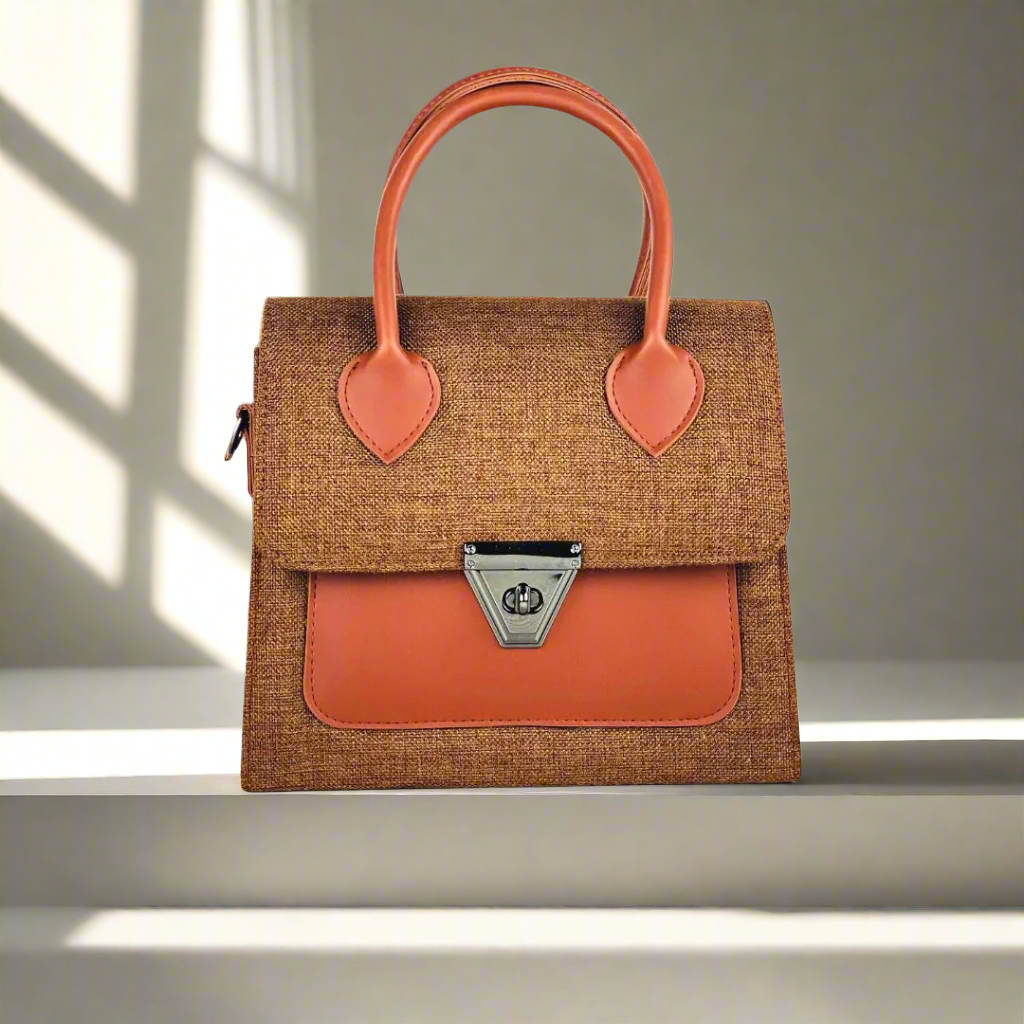 MUFFLE-HANDBAG-BROWN