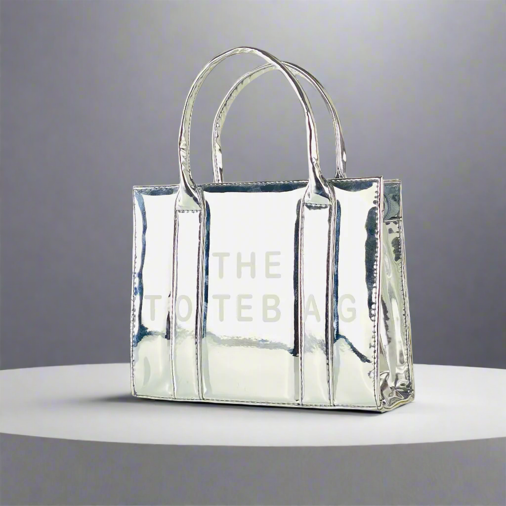 THE TOTE BAG SILVER