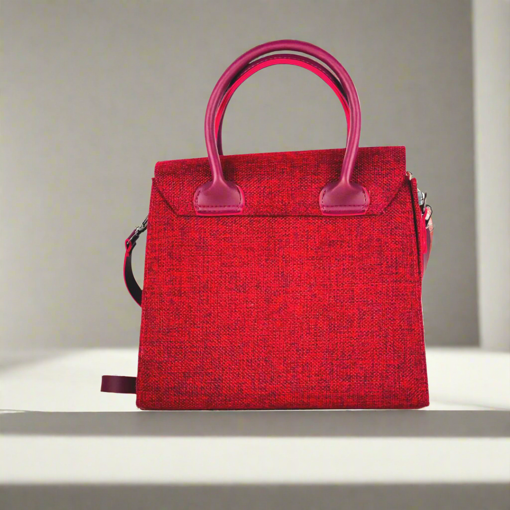 MUFFLE-HANDBAG-RED