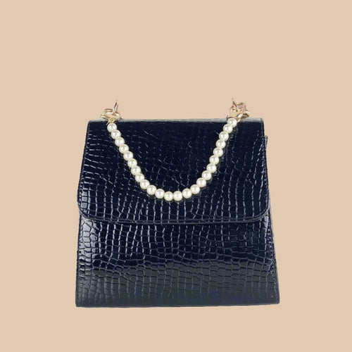 ALEXA BLACK PEARL HANDBAG