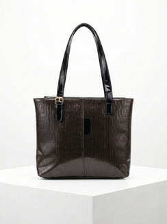 TEXTURE D BROWN BAG