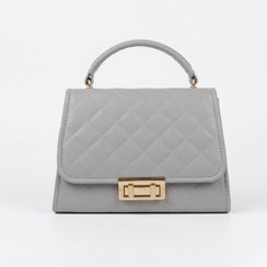 Enshee Formal Flap Handbag - Grey