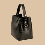 Black Croc embossed premium handbag👜