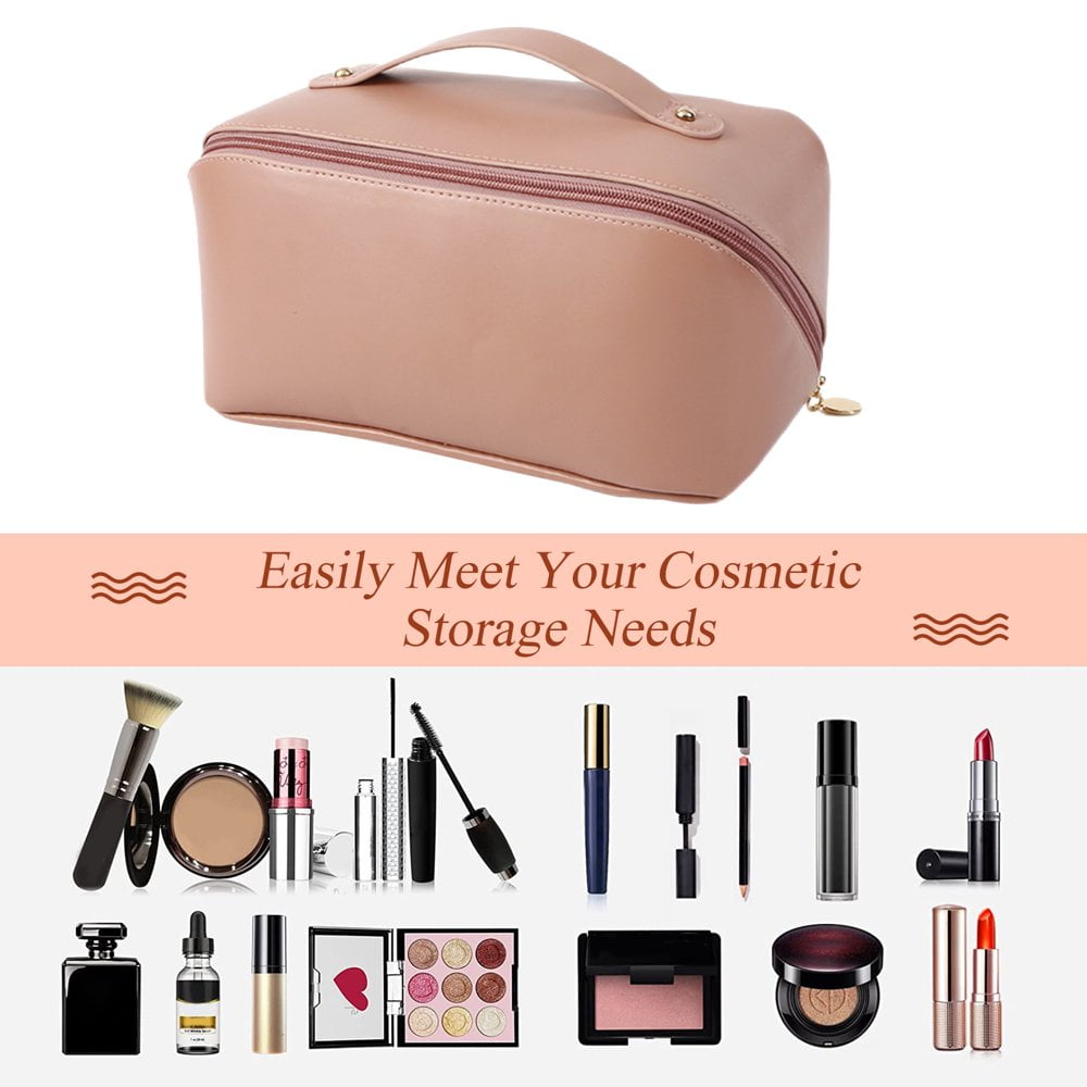 (Makeup pink cosmetic bag
