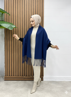 Blue ChicCozy Winter Shawl