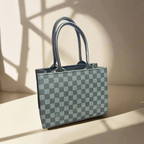 LORAL CHECK BLACK HANDBAG