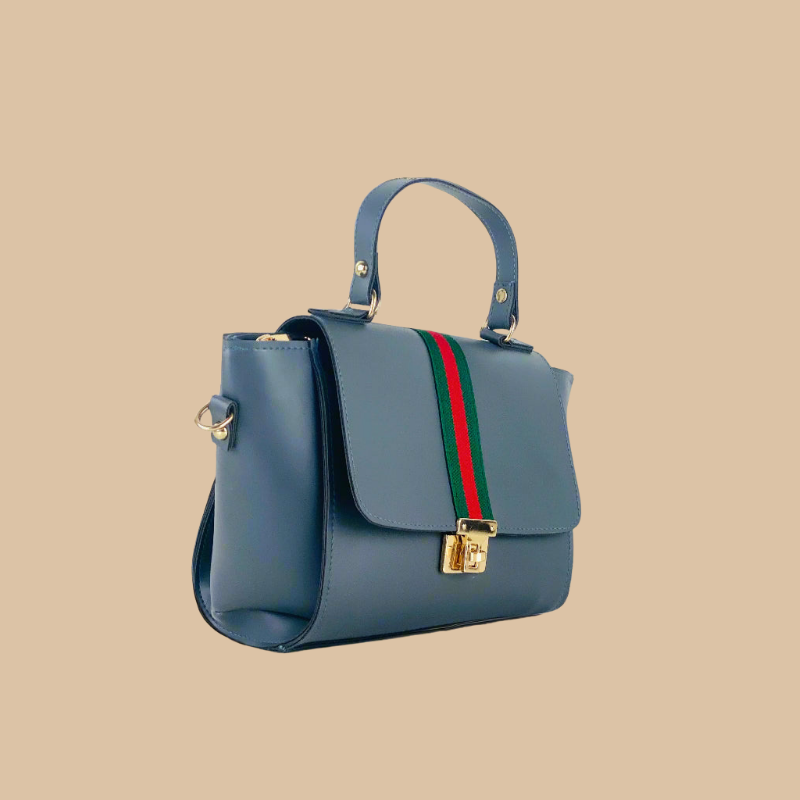 BOXY GREY HANDBAG