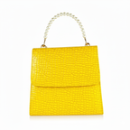ALEXA MUSTARD PEARL HANDBAG