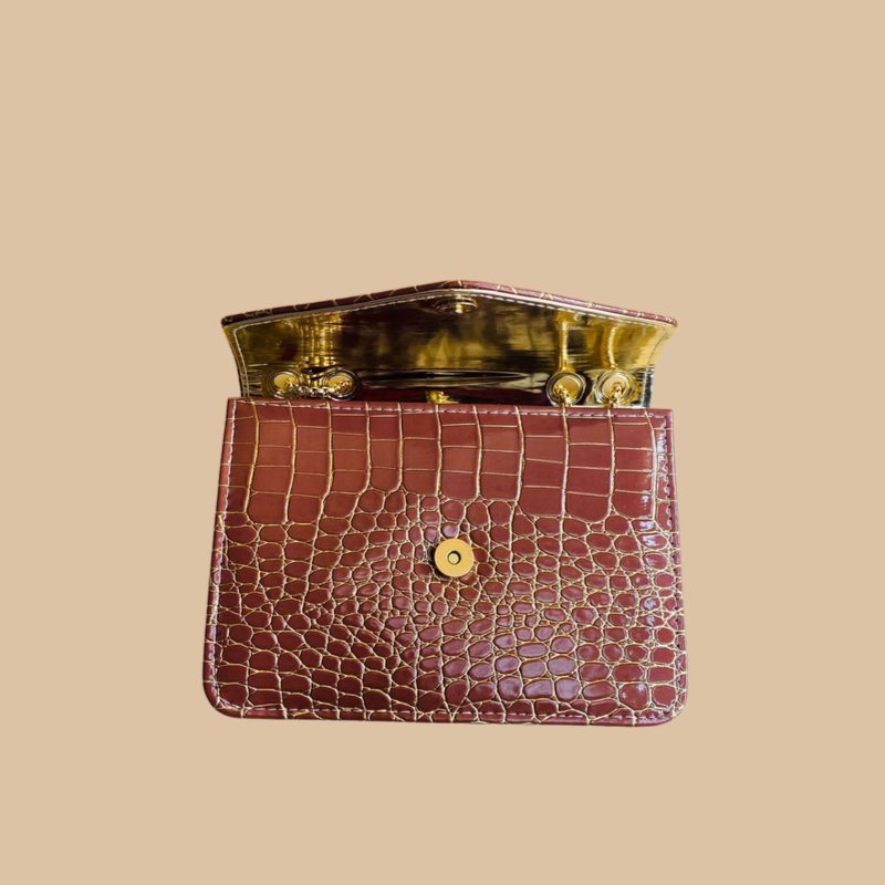 Marble Crossbody Brown