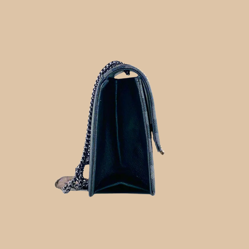 LEO Crossbody black black chain