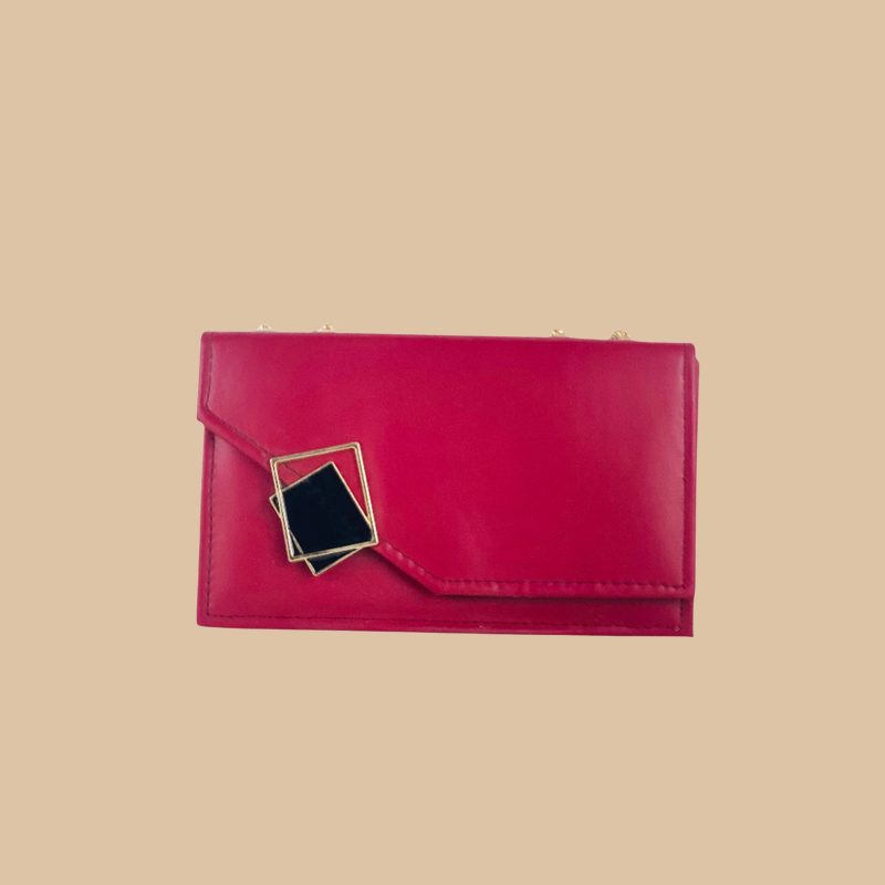 Buckle Crossbody Red