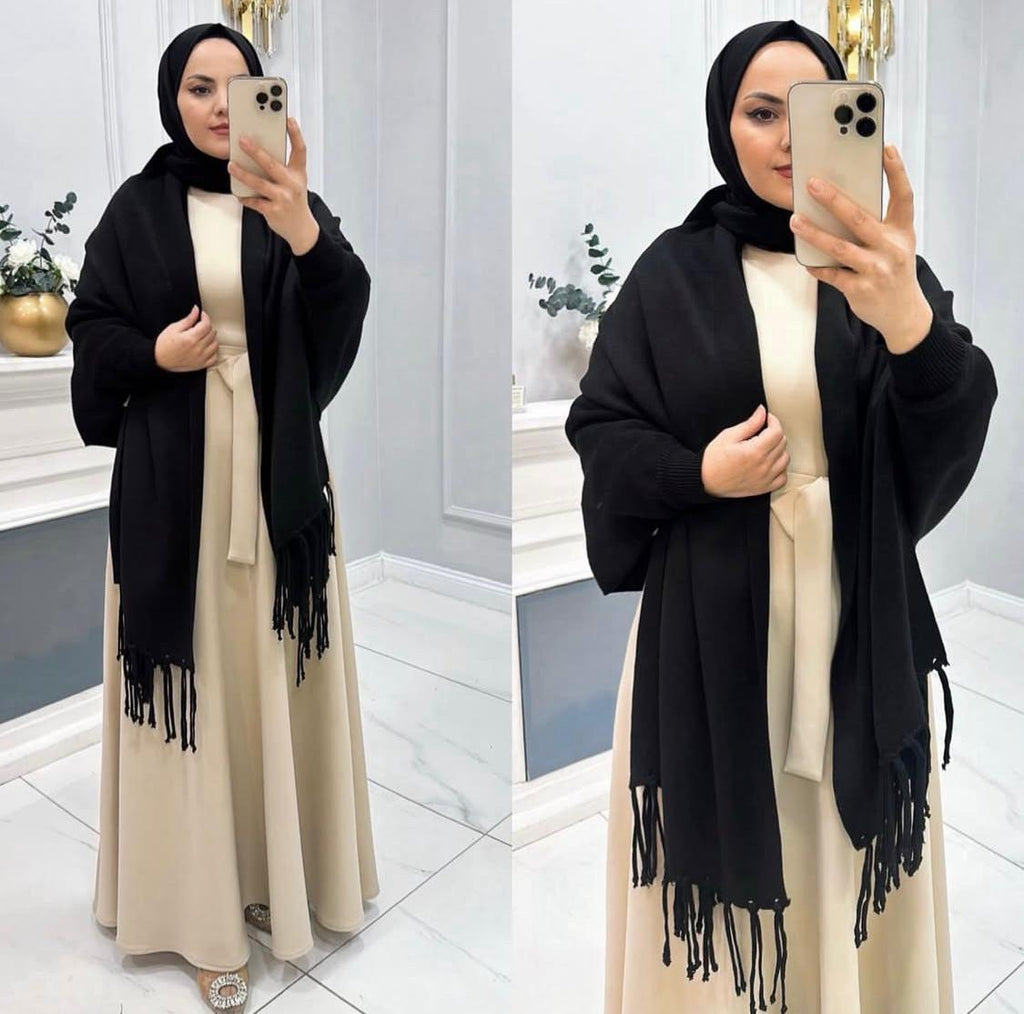 Black ChicCozy Winter Shawl