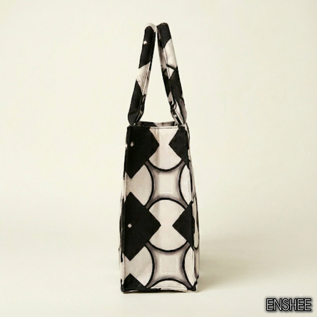 CHARM BLACK CANVAS BAG