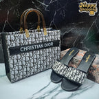 Christian Dior slipper + Dior DD handbag