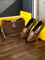 Mk brown pump's + Shoulder Bag Combo