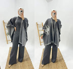 Grey CozyCharm Fleece 3pc Set