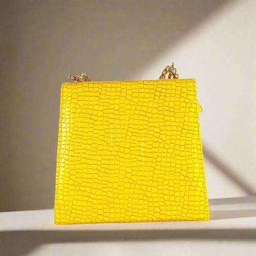 ALEXA MUSTARD PEARL HANDBAG